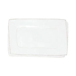 Lastra Small Rectangular Tray - White