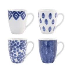 Santorini Assorted Mugs Set Of 4