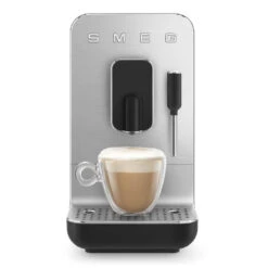 Smeg Fully Automatic Coffee & Espresso Machine With Steaming Wand - Black