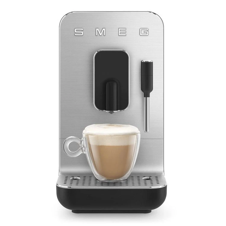 Smeg Fully Automatic Coffee & Espresso Machine With Steaming Wand - Black