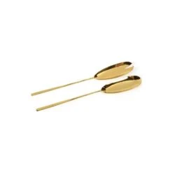 Parma Polished Gold Salad Server Set