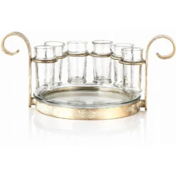 Fiesta Six-Shot Tequila Set - Gold