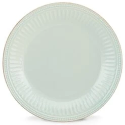 Lenox French Perle Groove Ice Blue Dinner Plate