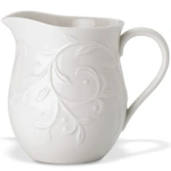 Lenox Opal Innocence Carved Creamer
