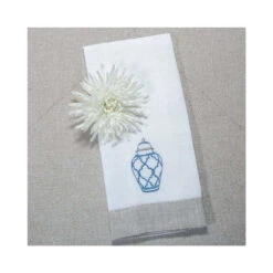 Ginger Jar 29" X 17" Linen Towel