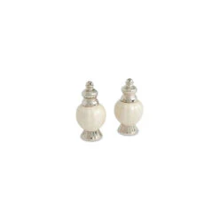 Peony 4" Salt & Pepper Set - Snow
