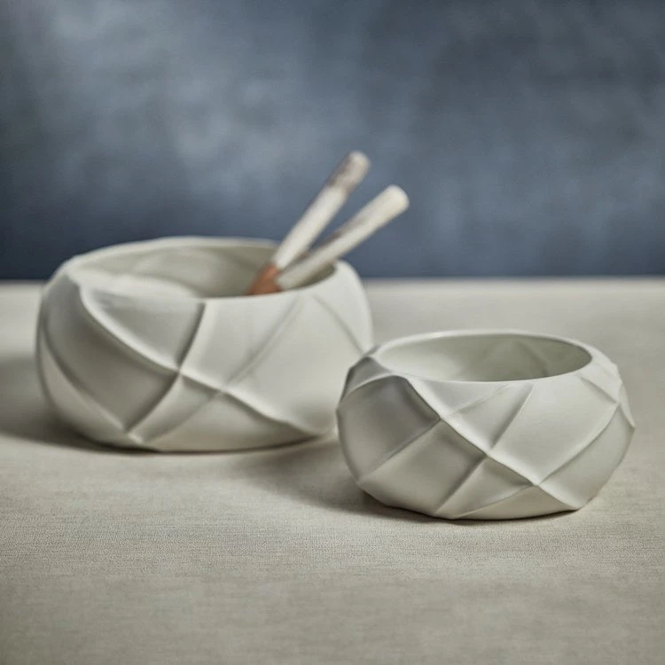 Bessie Ridged Ceramic Bowl - Image 2