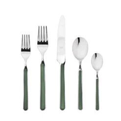Fantasia Forrest Green Twenty-Piece Flatware Set
