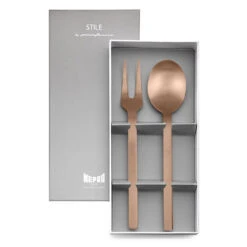 Stile Ice Bronzo Two-Piece Serving Set In Gift Box