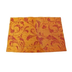 Renaissance Placemats Set Of 6 -Warm Sienna And Saffron