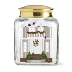 Holmegaard Christmas 6.3" Biscuit Jar - Multi
