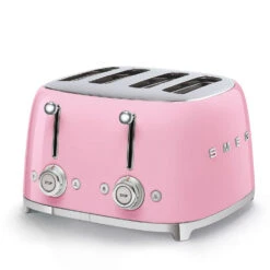 Smeg 5 X 4 Slot Toaster - Pink