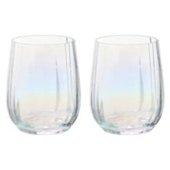 Palazzo Double Old Fashioned Tumblers/Stemless Wine Glasses Set Of 2