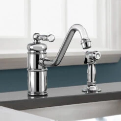 Nadya Single Handle Kitchen Faucet With Side Sprayer