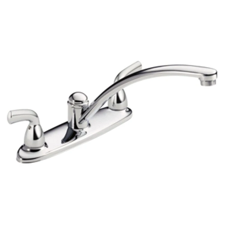 Delta Foundations Two Handle Kitchen Faucet With Escutcheon