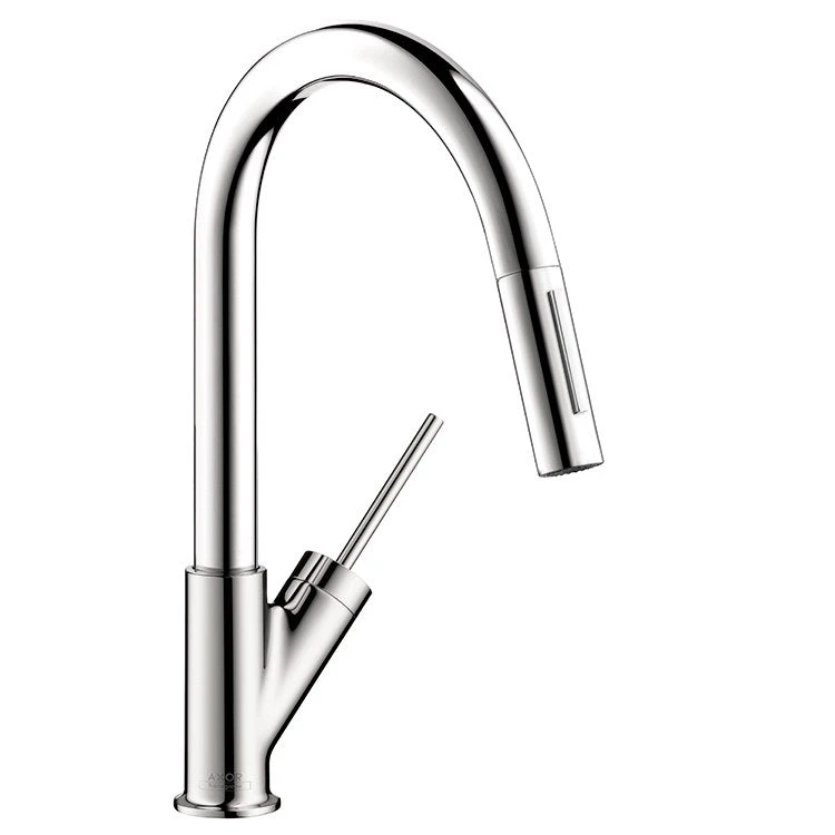 AXOR Starck Single Handle Pull-Down Kitchen Prep Faucet With Magnetic Docking