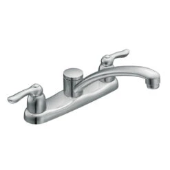 Moen Chateau Two Handle Low Arc Kitchen Faucet