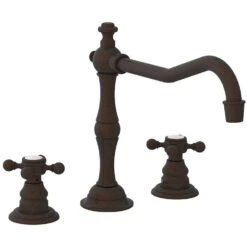 Chesterfield Two Handle Widespread Kitchen Faucet Without Sprayer