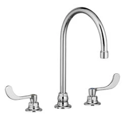American Standard Monterrey Two Handle Bottom Mount Gooseneck Kitchen Faucet With Lever Handles