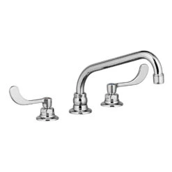 American Standard Monterrey Two Handle Bottom Mount Kitchen Faucet With Wrist Blade Handles