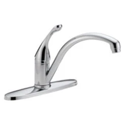Delta Collins Single Handle Water Efficient Kitchen Faucet With Escutcheon