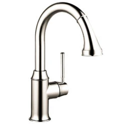 Hansgrohe Talis C Single Handle Pull Down Prep Faucet With Dual Spray