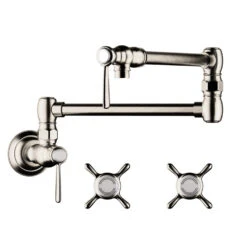 AXOR Montreux Wall-Mount Two Handle Pot Filler Faucet