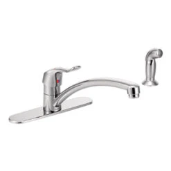 Moen M-Dura Single Handle Kitchen Faucet With Side Sprayer