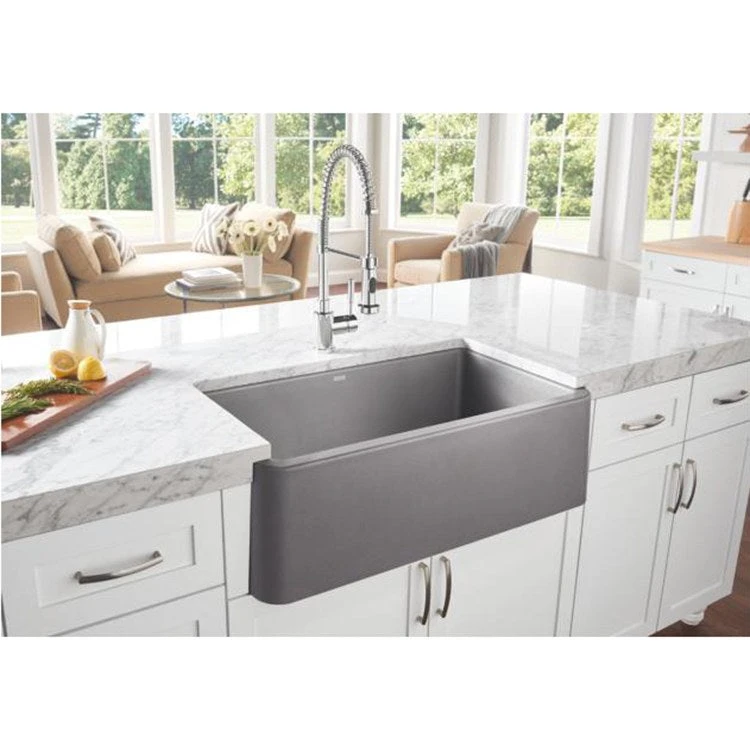 Blanco Ikon Silgranit 33" Single Bowl Apron Front Sink - Image 4