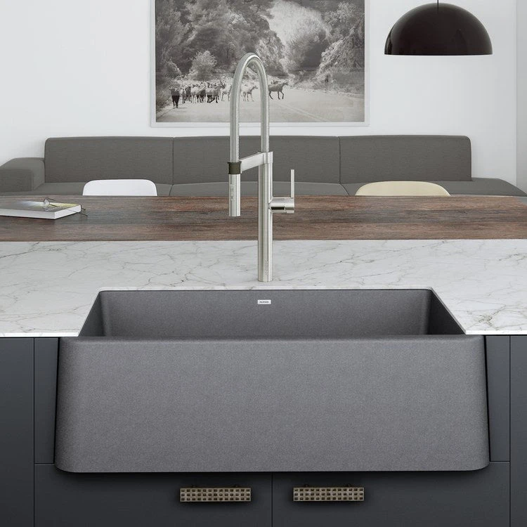 Blanco Ikon Silgranit 33" Single Bowl Apron Front Sink - Image 6