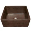 Farmhouse 25" Single Bowl Copper Kitchen Apron Front Kitchen Sink