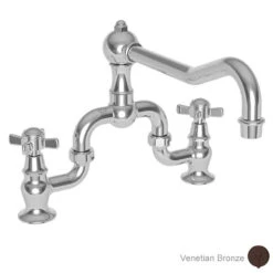Fairfield Two Handle Kitchen Bridge Faucet Without Side Sprayer