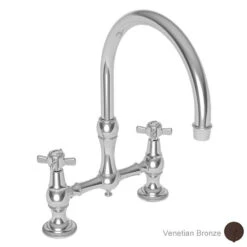 Fairfield Two Handle High Arc Kitchen Bridge Faucet Without Side Sprayer