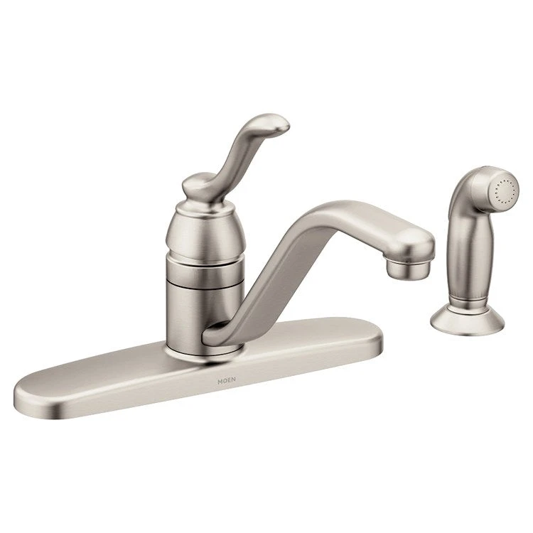Moen Banbury Single Handle Kitchen Faucet With Side Sprayer