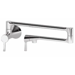 Vespera Two Handle Wall-Mount Pot Filler With Lever Handles