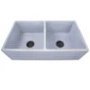 Vineyard 33" Double Bowl Farmhouse Fireclay Kitchen Sink