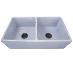 Vineyard 33" Double Bowl Farmhouse Fireclay Kitchen Sink