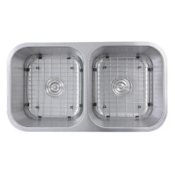 Sconset 32.5" 50/50 Double Bowl Stainless Steel Undermount Kitchen Sink