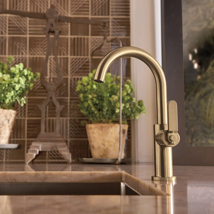 Litze Single Handle Bar Faucet With High-Arc Spout/Industrial Handle - Image 2