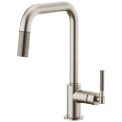 Litze Single Handle Pull Down Faucet With Square Spout/Knurled Handle