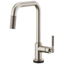 Litze Single Handle SmartTouch Pull Down Faucet With Square Spout/Knurled Handle