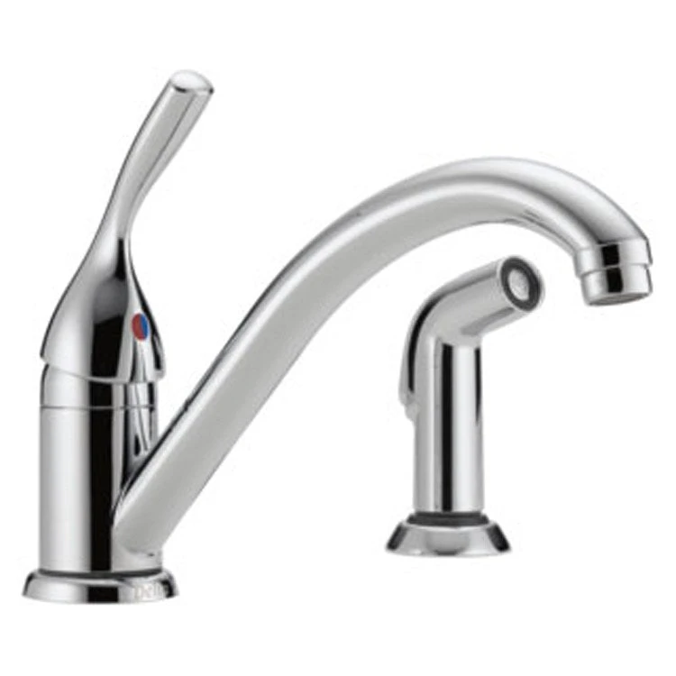 Delta Classic Single Handle Kitchen Faucet With Side Sprayer