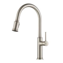 Sellette Single Handle Pull Down Kitchen Faucet With Dual-Function Sprayer
