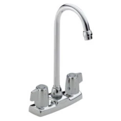 Delta Classic Two Handle Centerset Bar/Prep Faucet With Blade Handles