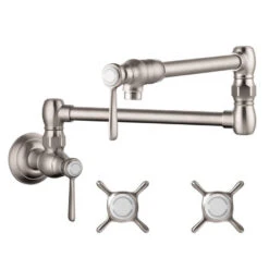 Montreux Two Handle Wall-Mount Pot Filler Faucet