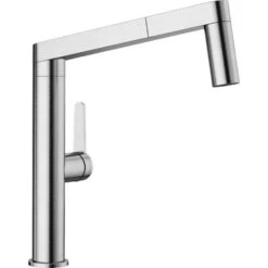 Blanco Panera Single Handle Pull Out Kitchen Faucet - Stainless Steel