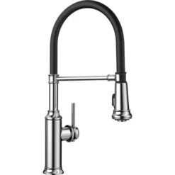 Blanco Empressa Single Handle Pull Out Semi-Pro Kitchen Faucet - Chrome