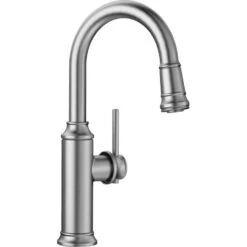 Blanco Empressa Single Handle Pull Down Bar/Prep Faucet - Stainless Steel