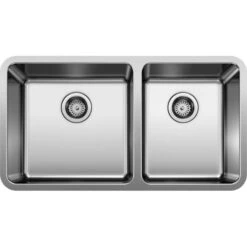 Blanco Formera 33" Offset Double Bowl Stainless Steel Undermount Kitchen Sink