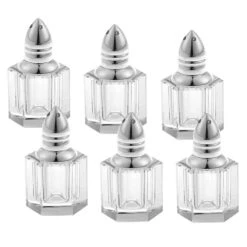 Alana Handmade Lead-Free Crystal Individual Salt And Peppers 6-Piece Set Gift Boxed